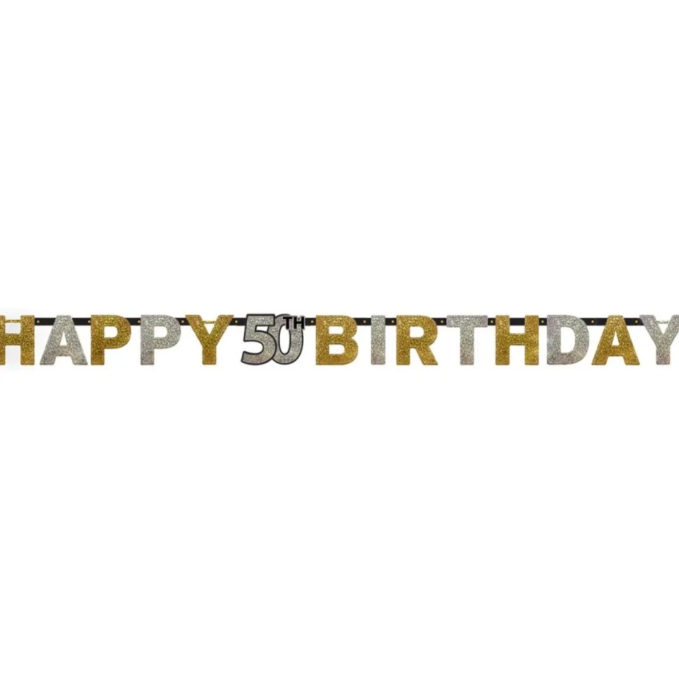 Letterslinger 50 Jaar Happy Birthday 210cm