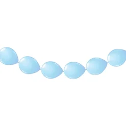 Lichtblauwe Ballonnenslinger 3m 8st