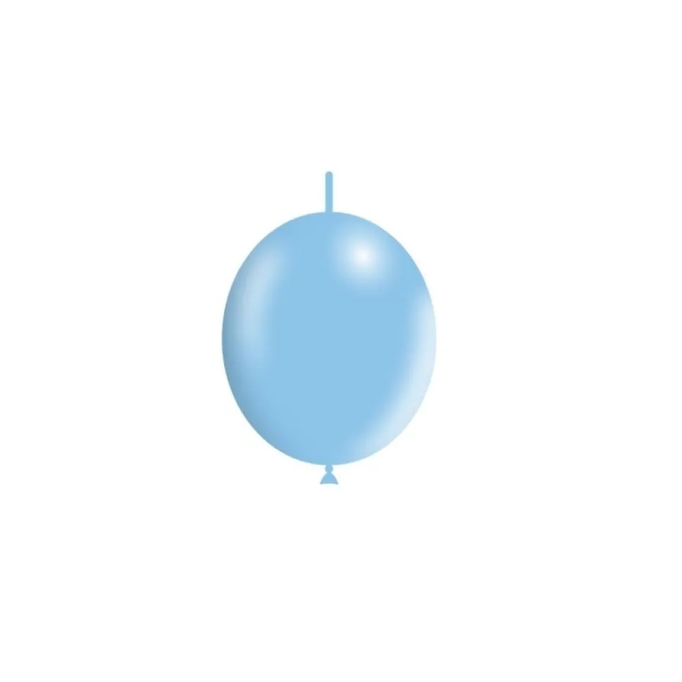 Lichtblauwe Knoopballonnen 15cm 100st