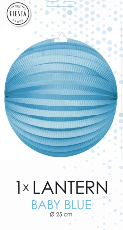 Licht Blauwe Lampion 25cm