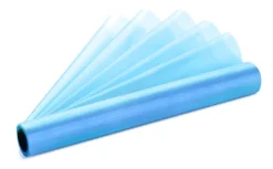 Lichtblauwe Organza Stof 16cm 9m