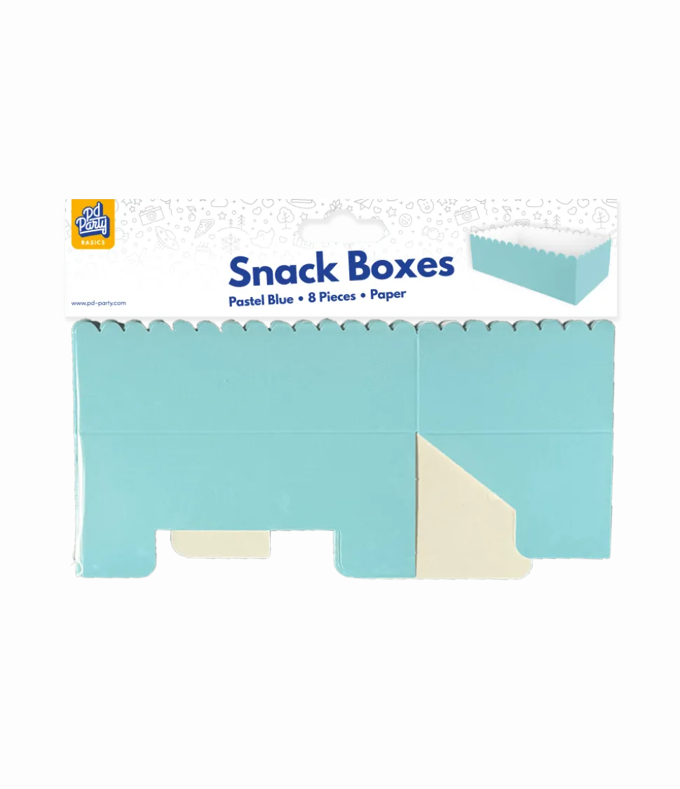 Lichtblauwe Snackbakje 12,5cm 8st