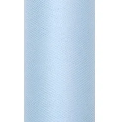 Lichtblauwe Tule Rol 50cm 9m