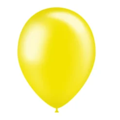 Lichtgele Ballonnen Metallic 25cm 50st