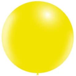 Lichtgele Reuze Ballon XL 91cm