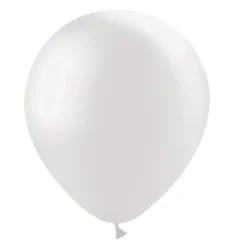 Lichtgrijze Ballonnen Metallic 30cm 10st