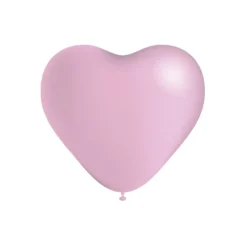 Lichtroze Hartjes Ballonnen 25cm 6st