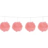 Lichtroze Slinger Pompon 12cm 3m