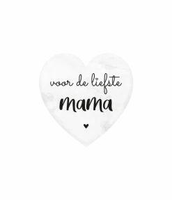 Liefste Mama Marmer Hartje 5cm