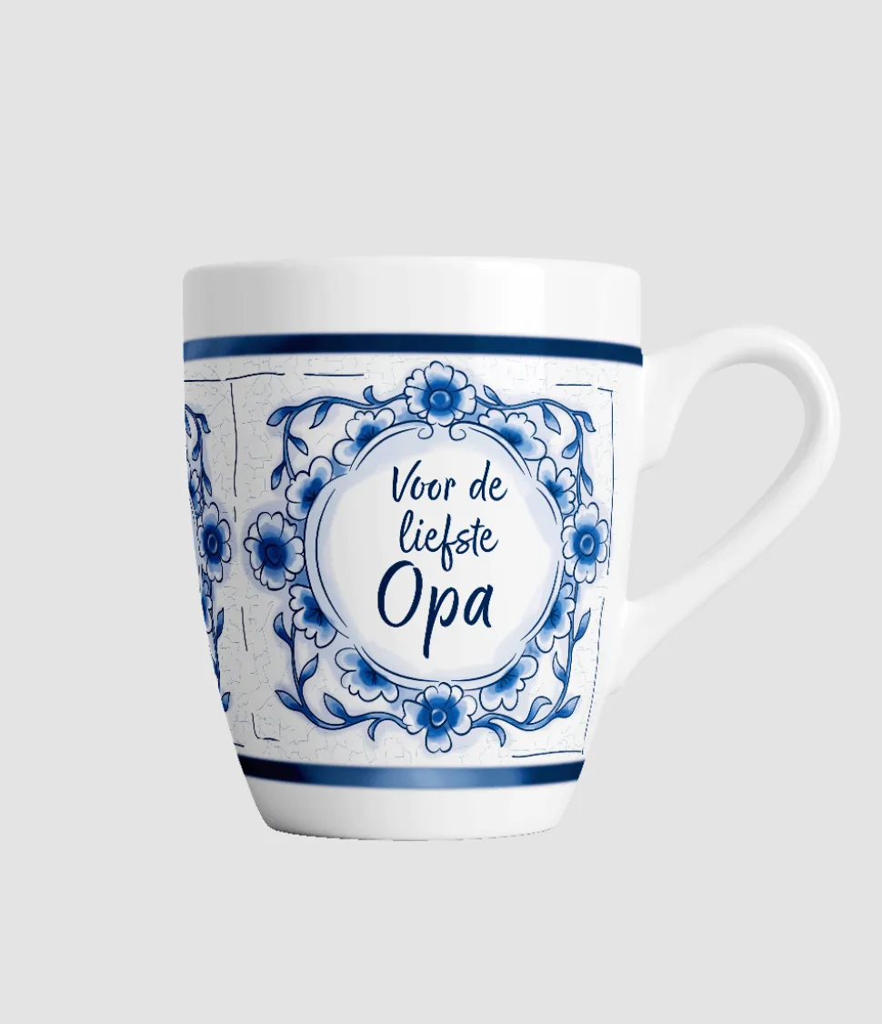 Liefste Opa Mok Delfts Blauw
