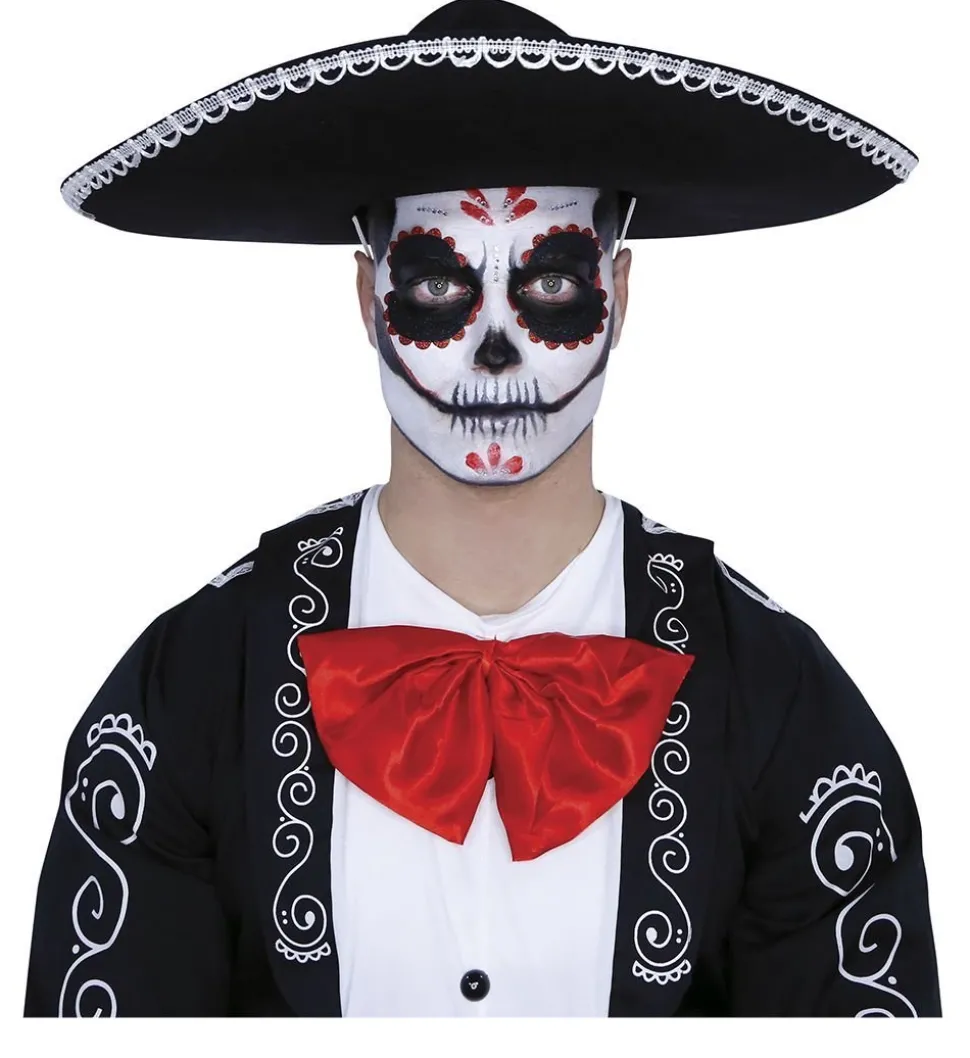 Make-Up Set Day Of The Dead Zwart Rood 8 delig