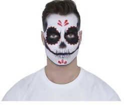 Make-Up Set Day Of The Dead Zwart Rood 8 delig