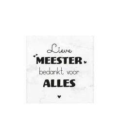 Meester Marmeren Onderzetters 10cm