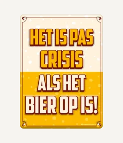Metalen Bord Crisis
