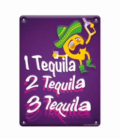 Metalen Bord Drink Tequila