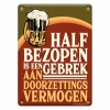 Metalen Bord Hald Bezopen