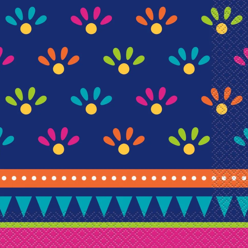 Mexicaanse Servetten Boho 33cm 20st