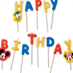 Mickey Mouse Taart Kaarsjes Happy Birthday 13st