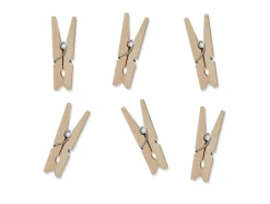 Mini Knijpers Hout 3cm 20st