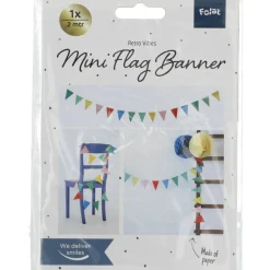 Mini Vlaggenlijn Retro 2,6m