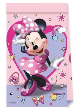 Minnie Junior Uitdeelzakjes 4st