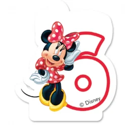 Minnie Mouse Kaars 6 Jaar