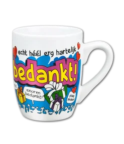 Mok Bedankt 12cm