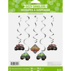 Monster Truck Hangdecoratie 99cm 5 delig