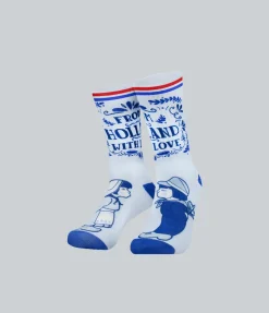 Nederland Sokken Blauw Wit One Size