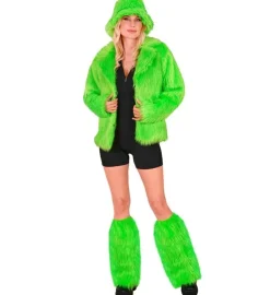 Neon Groene Beenwarmers Pluche