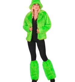 Neon Groene Beenwarmers Pluche
