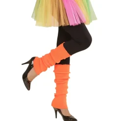 Neon Oranje Beenwarmers 2st