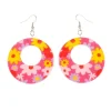 Neon Roze Hippie Oorbellen