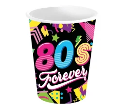 Neon 80S Bekers 240ml 6st