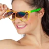 Neon 80S Bril Hologram Met Klep