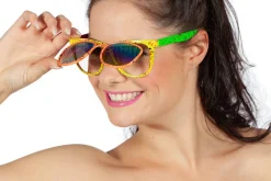 Neon 80S Bril Hologram Met Klep