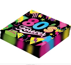 Neon 80S Servetten 33cm 12st