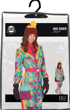 Neon 80S Skipak Blauw Geel Dames