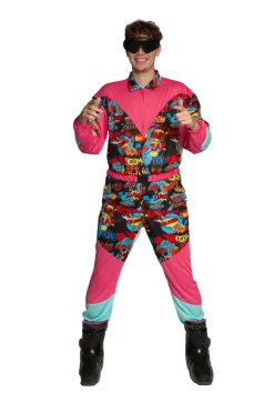 Neon 80S Skipak Gekleurd Comic Met Bril