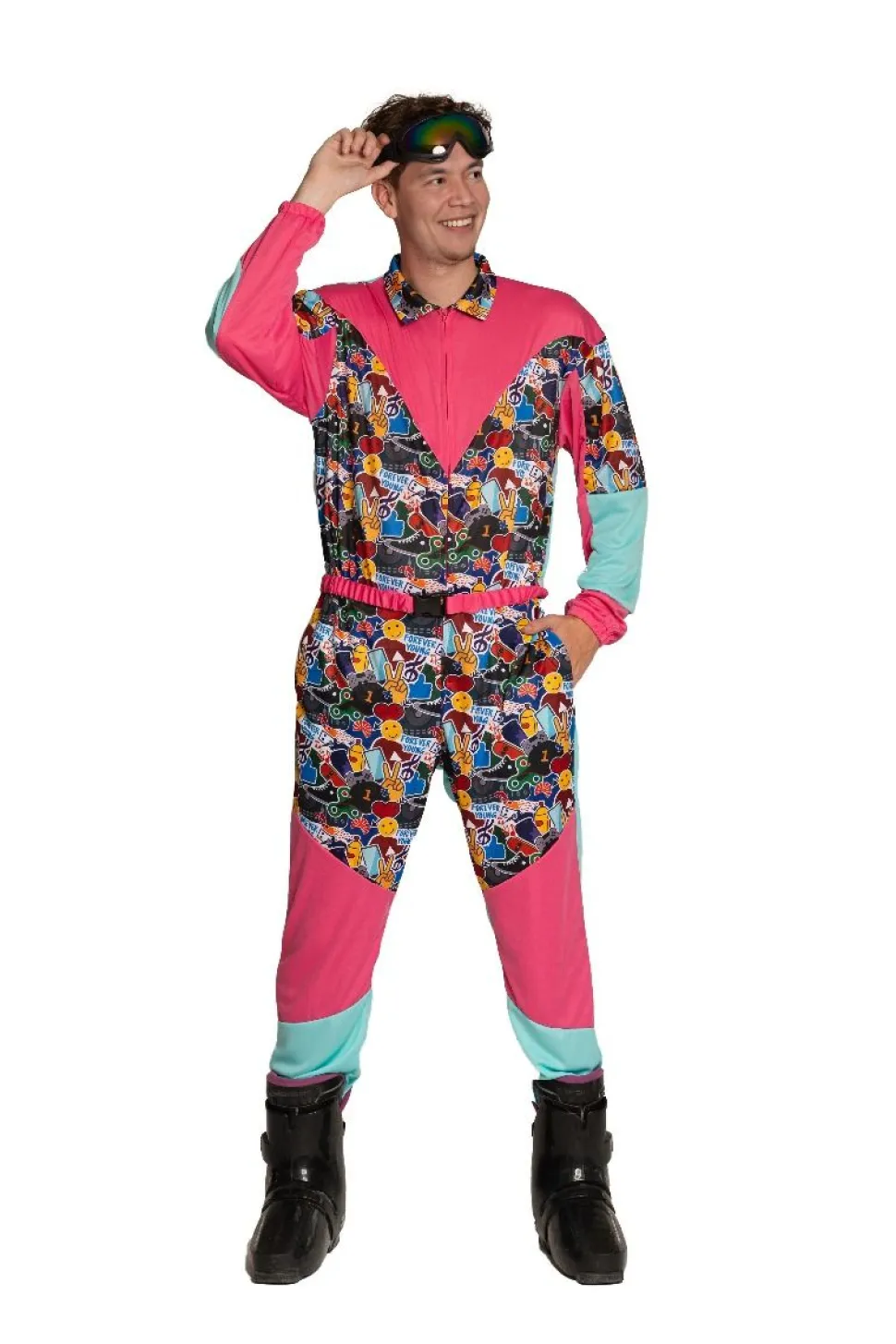 Neon 80S Skipak Gekleurd Met Bril