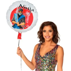 Ninja Helium Ballon Leeg 45cm