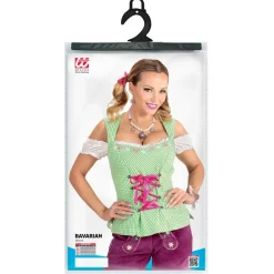 Oktoberfest Blouse Groen Roze Dames