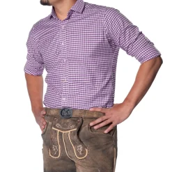 Oktoberfest Blouse Paars Heren