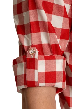 Oktoberfest Blouse Rood Wit