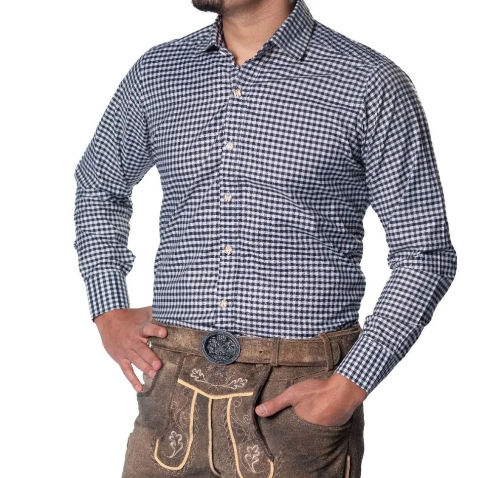 Oktoberfest Blouse Zwart Heren