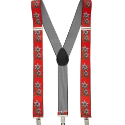Oktoberfest Bretels Rood Met Edelweiss