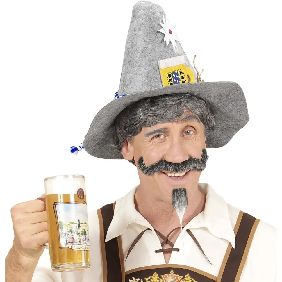 Oktoberfest Hoed Tiroler Met Edelweiss En Bierpul