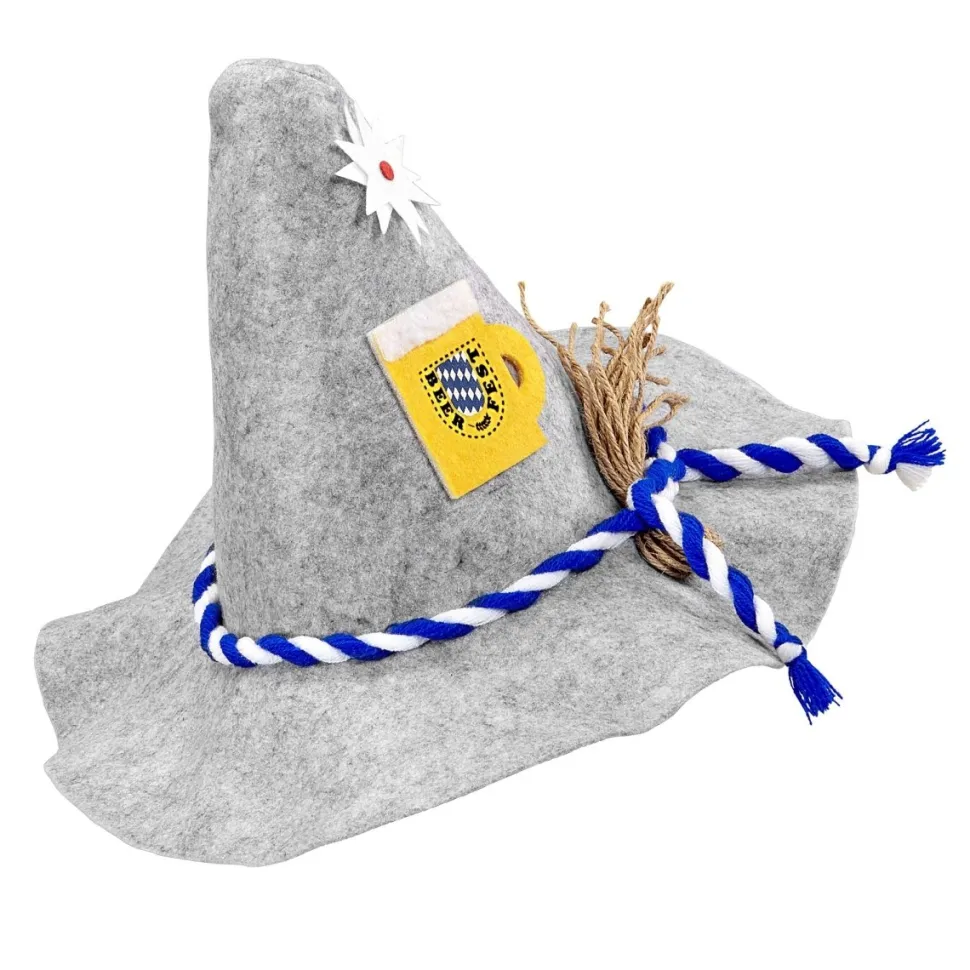 Oktoberfest Hoed Tiroler Met Edelweiss En Bierpul