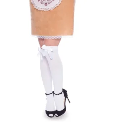 Oktoberfest Kousen Wit Met Strik