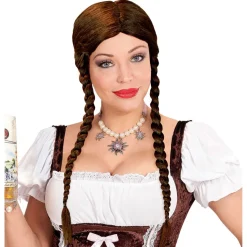 Oktoberfest Pruik Bruin Greta